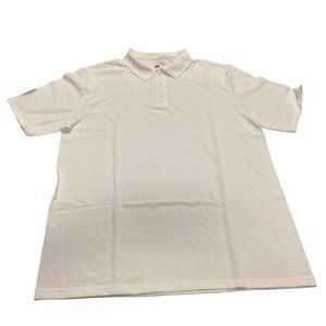 Hanes Fresh IQ X-Temp Pique Polo White LG